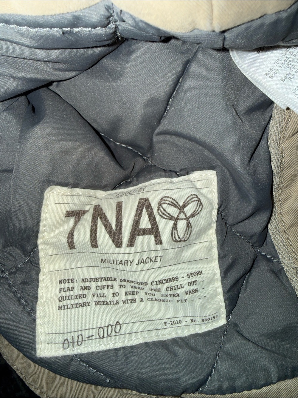 Aritzia TNA Military Jacket 017-024 Khaki Hooded Utility Coat XXS - Picture 9 of 12